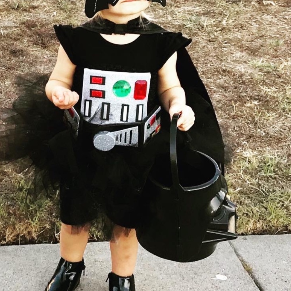 Death Vader tutu handmade costume size 2/3 toddler